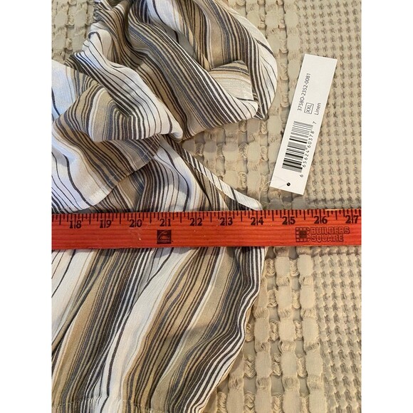 Tribal Womens Off  Shoulder Striped Cropped Leg Plus XXL NWT Slimming Jumpsuit - Picture 8 of 10